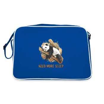 Funny Sleeping Panda Pajamas - Retro Bag - blue/white - Back