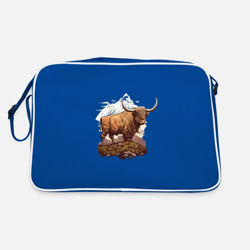 Hochlandkuh Retro Tasche