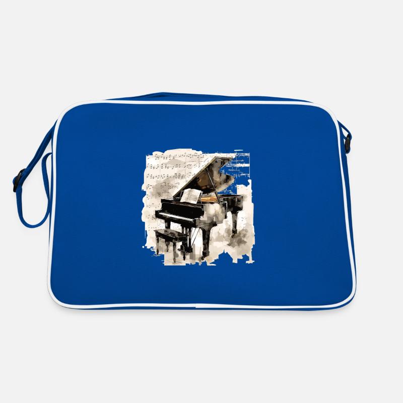 Classical piano enthusiast - melody design Retro Bag