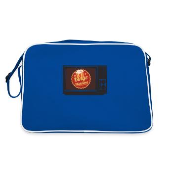 Binge-watching - fonctionne pour le Wi-Fi et les collations - Sac Retro - bleu/blanc - Dos
