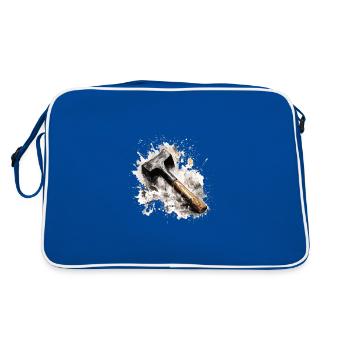Hammer Splash – Artisanat à l’aquarelle - Sac Retro - bleu/blanc - Dos