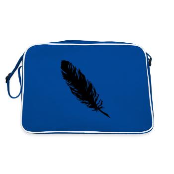 feather - Retro Bag - blue/white - Back