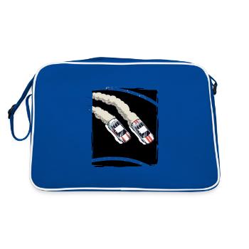 Course automobile | Voitures de course | Dériver - Sac Retro - bleu/blanc - Dos