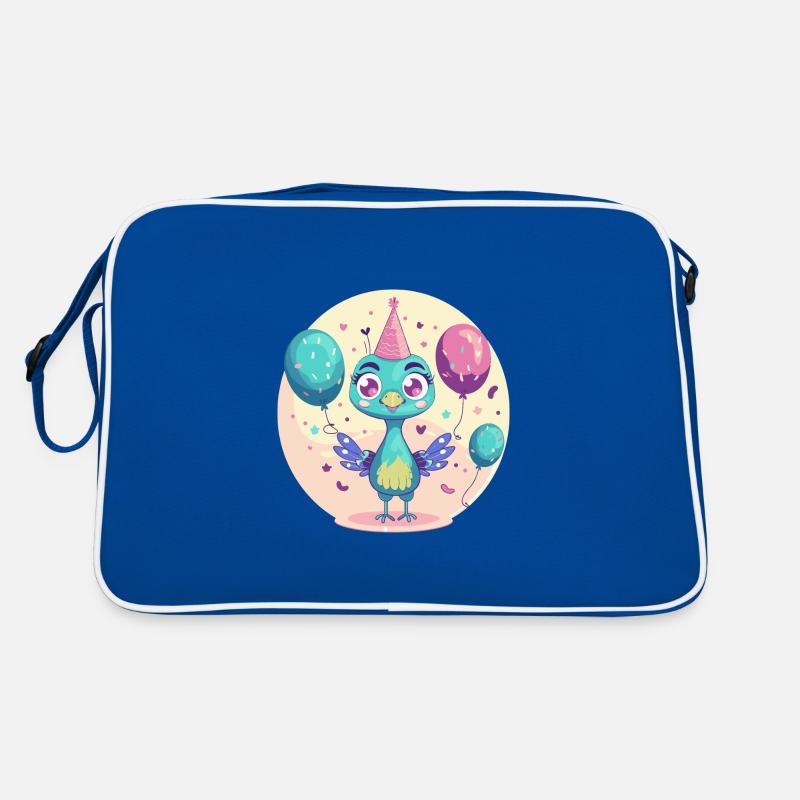 Peacock Bird Birthday Comic Retro Bag
