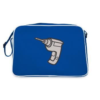 drill - Retro Bag - blue/white - Back