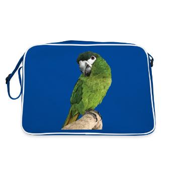 The Noble Macaw - Retro Bag - blue/white - Back
