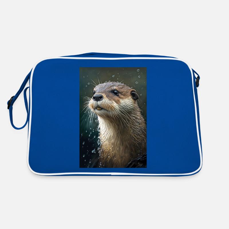 Otter Realistic Cartoon Anime Rain Retro Bag