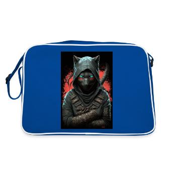 Ninja Cat Japan - Retro Bag - blue/white - Back