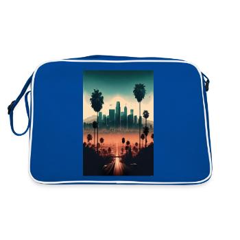 Campagne de Los Angeles Palm Skyline High-Rise - Sac Retro - bleu/blanc - Dos