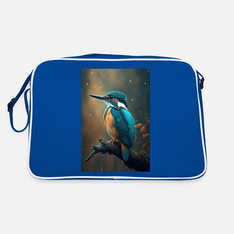 Eisvogel Kingfisher Vogel oiseau amoureux Sac Retro