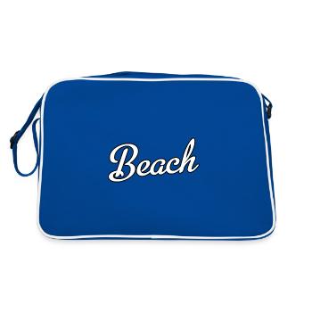 Beach - Retro Bag - blue/white - Back