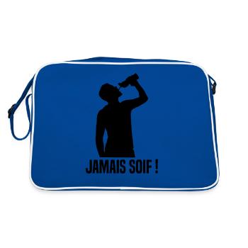 Jamais Soif ! - Sac Retro - bleu/blanc - Dos