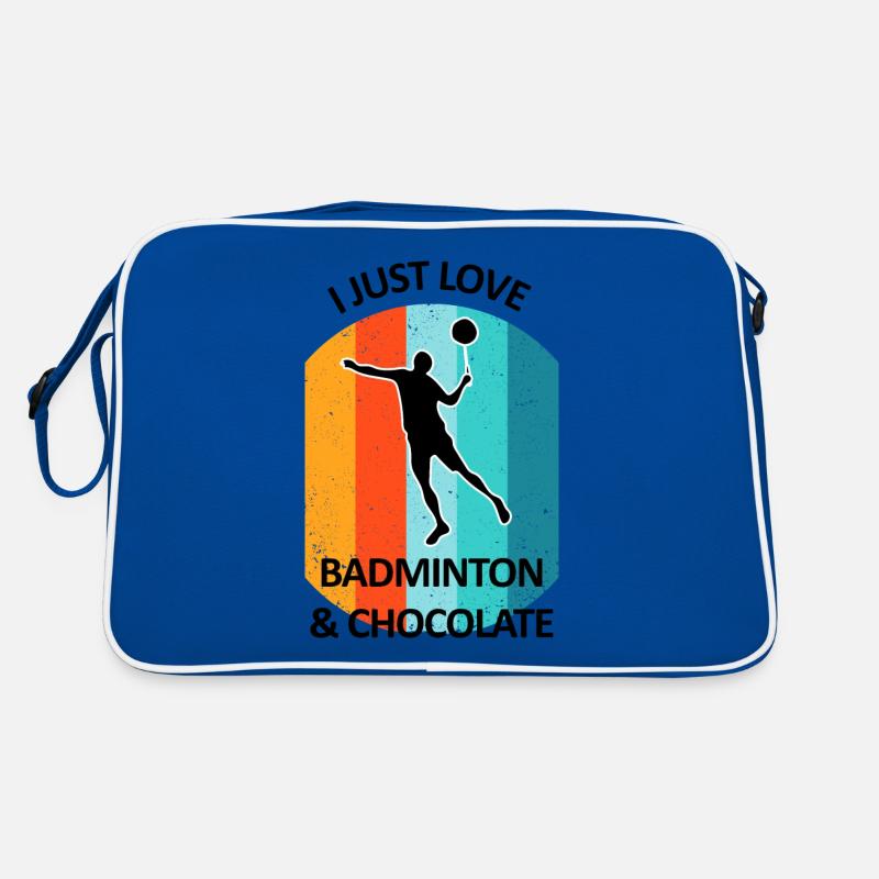 Badminton Badminton Badminton Player Chocolat Sac Retro
