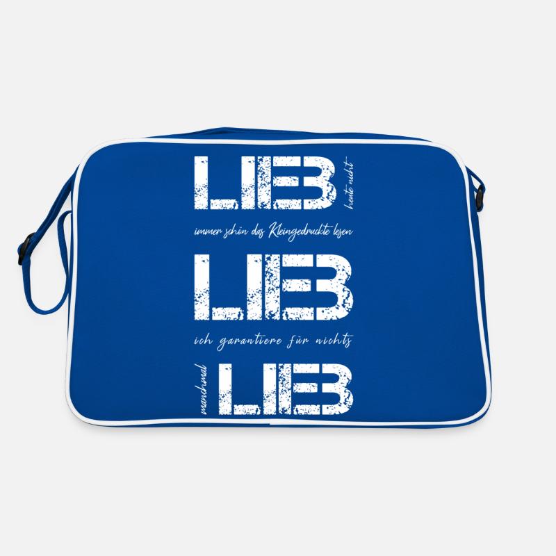 lieb frech Retro Tasche