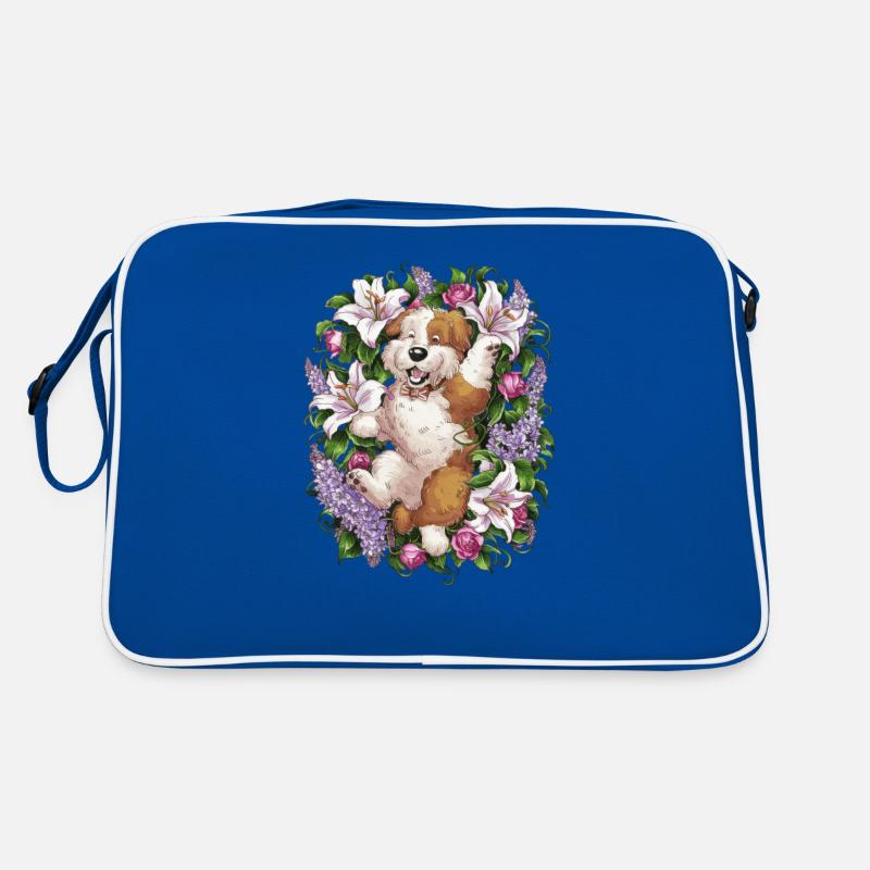 Cool Bobtail in Flower Bed Retro Bag