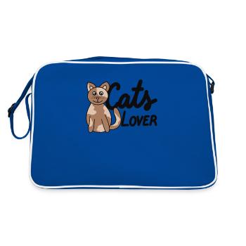 cats lover - Sac Retro - bleu/blanc - Dos