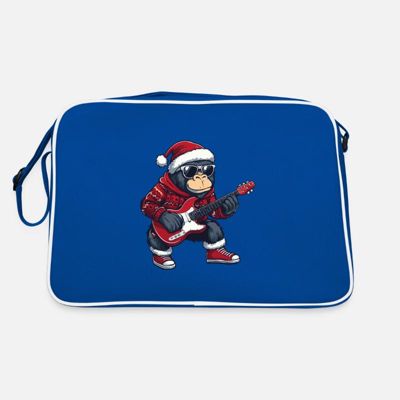 Guitare Rocker Gorilla Christmas Sac Retro