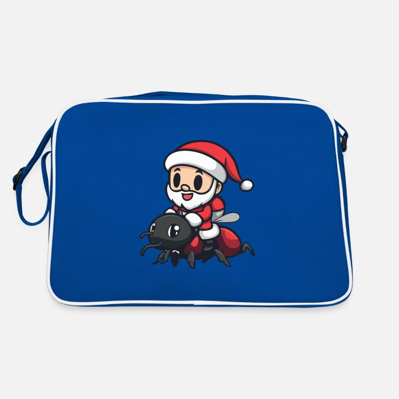 Ameise Weihnachtsmann Retro Tasche