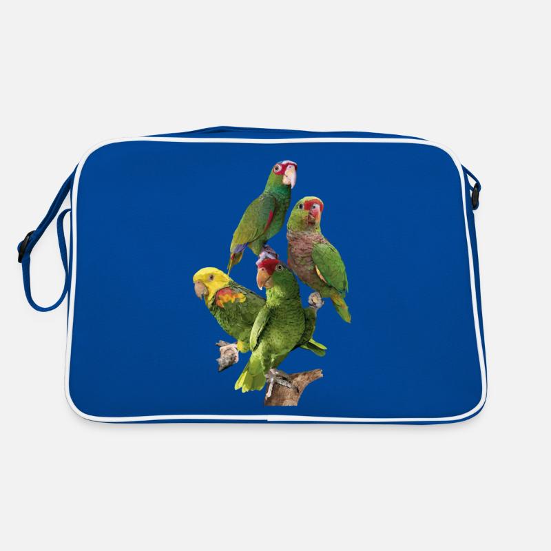Amazonian parrots Retro Bag
