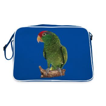 Le perroquet Tamaulipas - Sac Retro - bleu/blanc - Dos