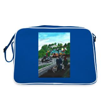 Rollandskrysset - Retro Bag - blue/white - Back