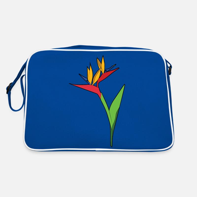 Paradiesvogelblume Retro Tasche