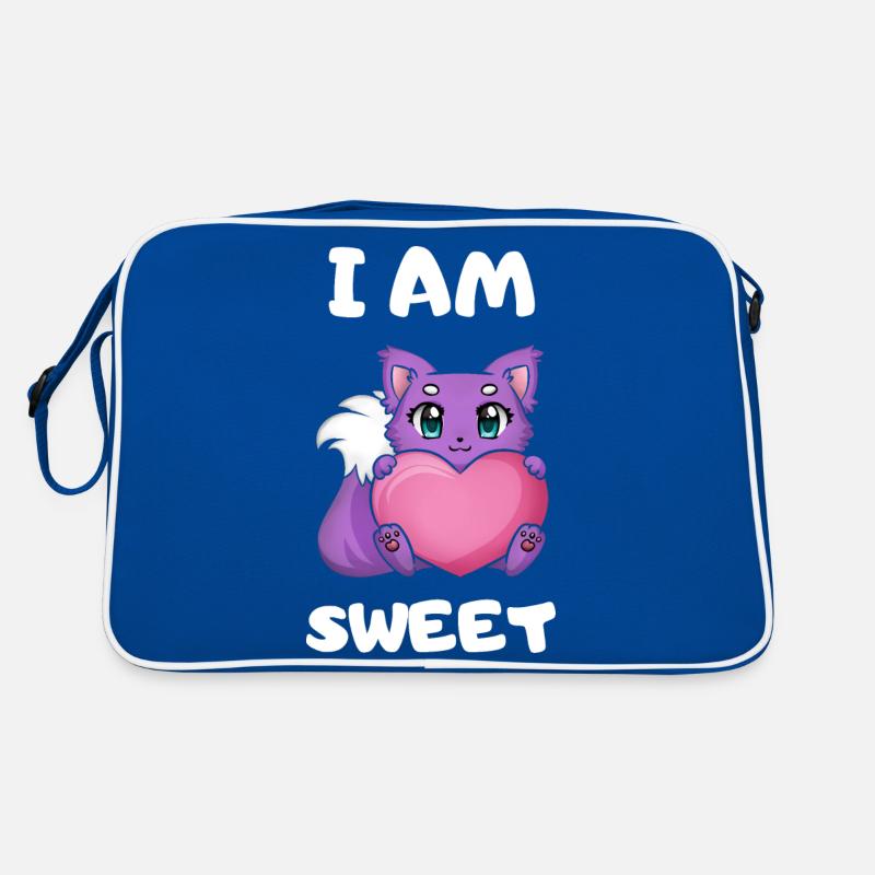 I am sweet Design - Sprüche - Tiere - süß Retro Tasche