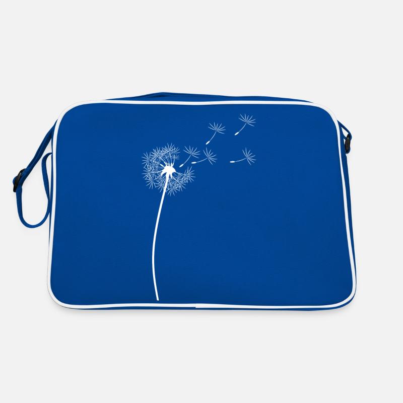 Löwenzahn - Retro Tasche - Blau/Weiß