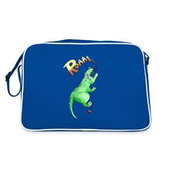 T-rex - Retro Bag - blue/white - Back