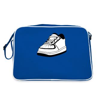 Sneaker noir - Sac Retro - bleu/blanc - Dos