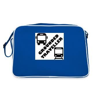 Grounded Traveller - Retro Bag - blue/white - Back