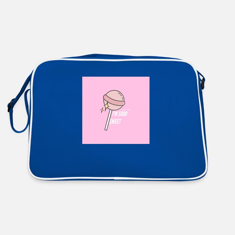 Lolipop - Retro Tasche - Blau/Weiß