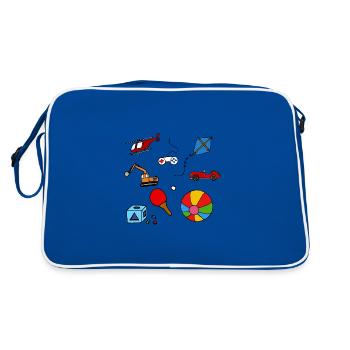 Jouets Enfants Jouant Style Bande Dessinée - Sac Retro - bleu/blanc - Dos