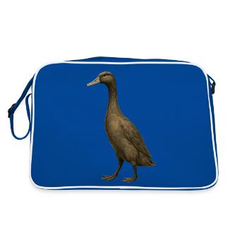 Drôle de canard canard éleveur de canard élevage de canard - Sac Retro - bleu/blanc - Dos