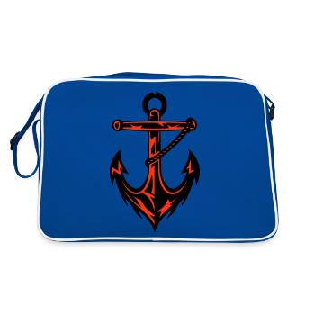Anchor Harbor Icon - Retro Bag - blue/white - Back