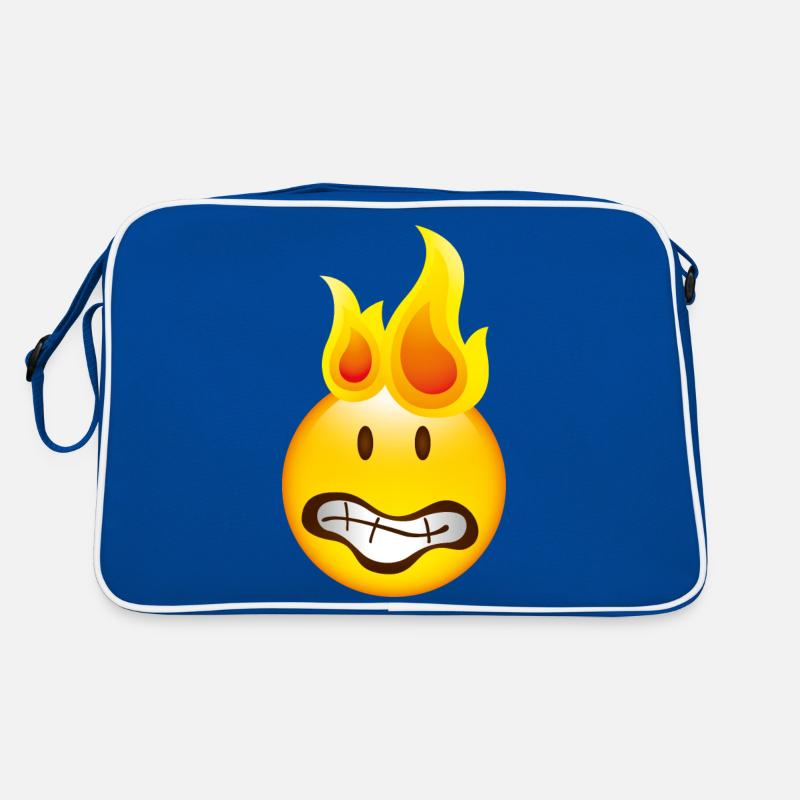 Smiley Burning Retro Tasche