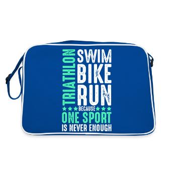 Triathlon sport - Sac Retro - bleu/blanc - Dos