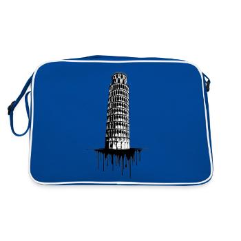Leaning Tower of Pisa | Leaning Tower of Pisa - Retro Bag - blue/white - Back
