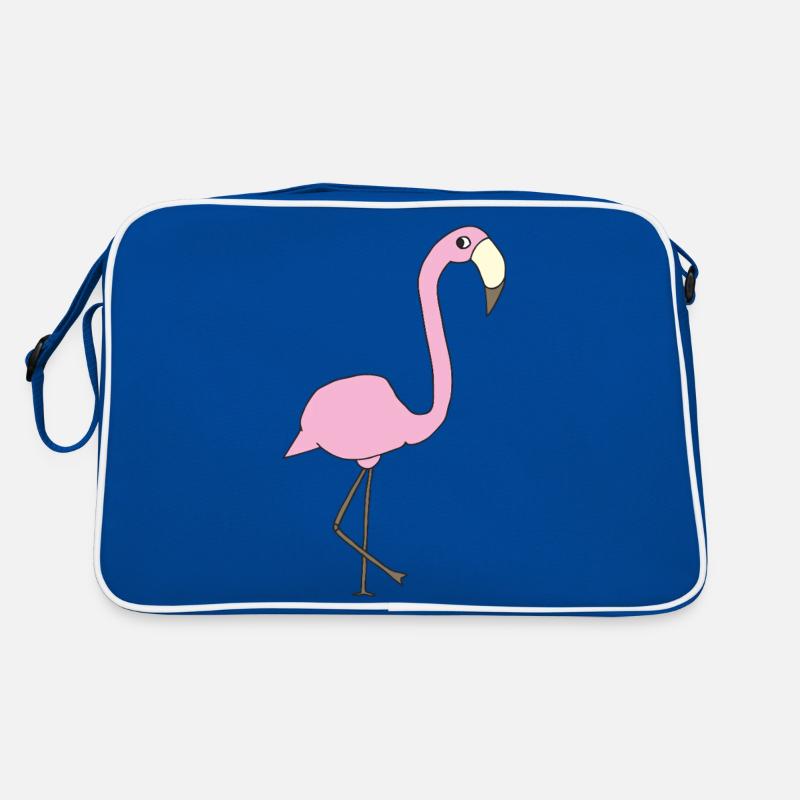 flamingo rosa Retro Tasche