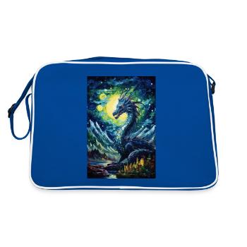 Dragon - Retro Bag - blue/white - Back