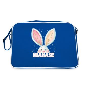 Name Mia Rabbit Miahase Pet Name - Retro Bag - blue/white - Back