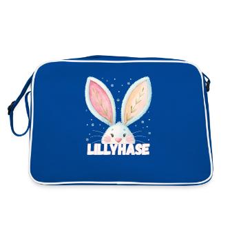 Name Lilly Bunny Lilly Bunny Pet Name - Retro Bag - blue/white - Back