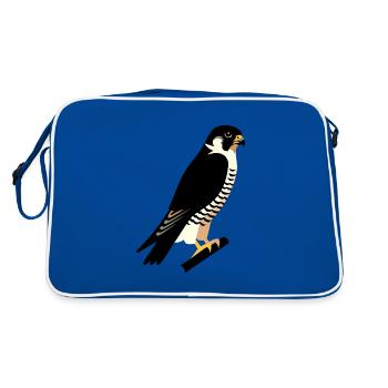 Faucon pèlerin - Sac Retro - bleu/blanc - Dos