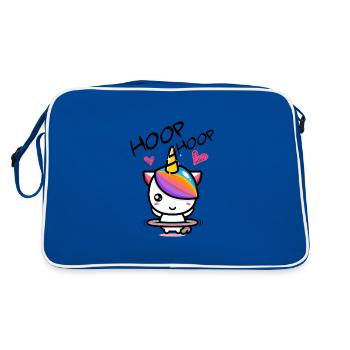 Hoop Hoop Licorne douce avec Hula Mature - Sac Retro - bleu/blanc - Dos