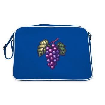 Pixels de raisins - Sac Retro - bleu/blanc - Dos