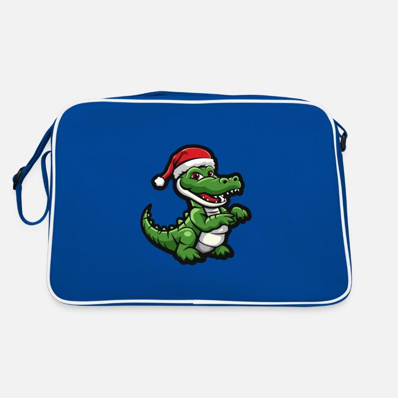Alligator Christmas Retro Bag