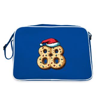 88 Nombre Noël - Sac Retro - bleu/blanc - Dos