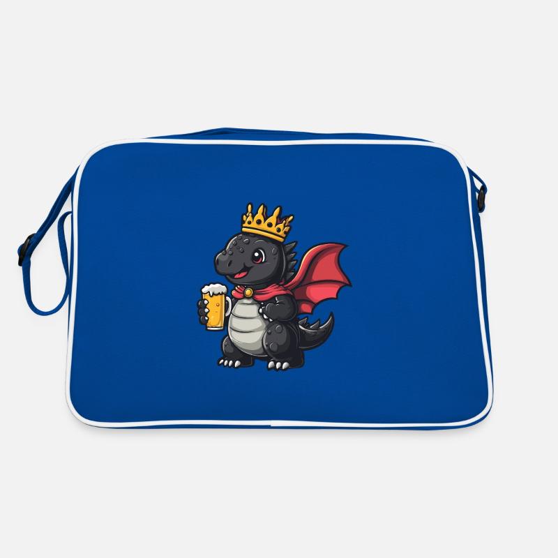 Drache Bier Lustig Retro Tasche