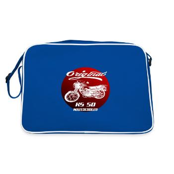 Krad KS 50 Cyclomoteur culte refroidi à l’eau - Sac Retro - bleu/blanc - Dos