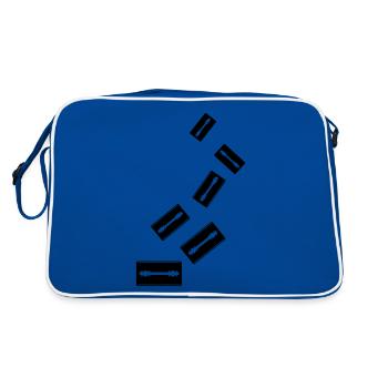 Razor Blade Icon Icon - Retro Bag - blue/white - Back